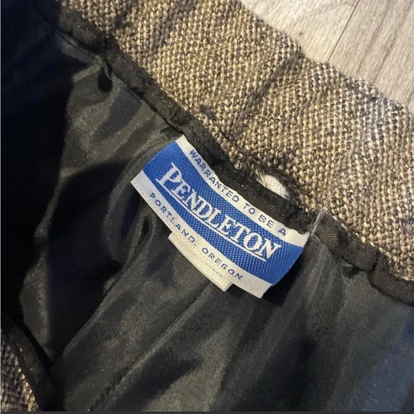 Pendleton grey wool high rise trousers pants pleated 27/28” waist casual 90s - Picture 4 of 4